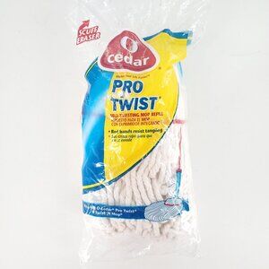 O-Cedar Pro Twist Plus Mop Head Refill Self Twisting Resist Tangling Scuff New